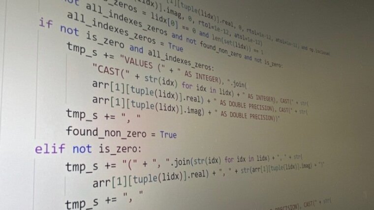 Python code for SQL